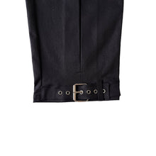 Load image into Gallery viewer, PANTALON NOIR PLIS CREUX DENIM
